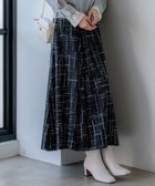 【23区/NIJYUSANKU】の【洗える】モノクロトーンプリント スカート ブラック系|ID: prp329100004524075 ipo3291000000032663392
