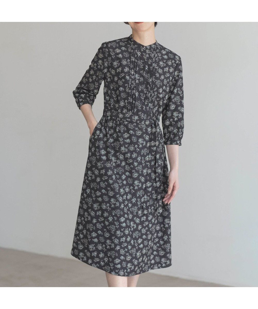 【ジェイ プレス/J.PRESS】の【WEB限定カラーあり・洗える】ラインフラワープリント ワンピース 人気、トレンドファッション・服の通販 founy(ファニー) 　ファッション　Fashion　レディースファッション　WOMEN　ワンピース　Dress　エレガント 上品　Elegant　洗える　Washable　カフス　Cuffs　フェミニン　Feminine　フラワー　Flower　ブラウジング　Browsing　プリント　Print　ペチコート　Petticoat　ポケット　Pocket　メタル　Metal　リボン　Ribbon　A/W・秋冬　Aw・Autumn/Winter・Fw・Fall-Winter　再入荷　Restock/Back In Stock/Re Arrival　 other-1|ID: prp329100004524077 ipo3291000000032001837