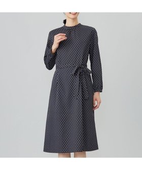 【ジェイ プレス/J.PRESS】の【洗える】ジオメトリックプリント ワンピース 人気、トレンドファッション・服の通販 founy(ファニー) ファッション Fashion レディースファッション Fashion for Women ワンピース Dresses アシンメトリー Asymmetrical Style 洗える Machine Washable ギャザー Gathered, Ruffled ジャケット Jacket, Outerwear スタンド Stand Collar, Upright Stand ドレープ Drape, Draping Fabric フィット Fit, Slim Fit フレア Flare, Flared プリント Print, Printed Pattern ポケット Pocket, Pocket Detail リボン Ribbon, Bow A/W・秋冬 Autumn/Winter エレガント 上品 Elegant |ID:prp329100004524078