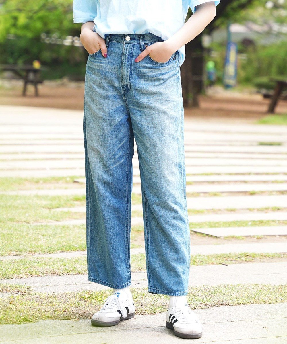 【サキュウ/caqu】の【洗える/リネン混/涼しい】FS linen ankle boy s アンクル丈 ゆったりボーイフィットデニム インテリア・キッズ・メンズ・レディースファッション・服の通販 founy(ファニー) 　ファッション　Fashion　レディースファッション　WOMEN　パンツ　Pants　デニムパンツ　Denim Pants　アンクル　Uncle　インディゴ　Indigo　春　Spring　洗える　Washable　軽量　Lightweight　ジーンズ　Jeans　スマート　Smart　センター　Center　デニム　Denim　人気　Popularity　ハイライズ　High Rise　ファブリック　Fabric　リネン　Linen　ワイド　Wide　A/W・秋冬　Aw・Autumn/Winter・Fw・Fall-Winter　S/S・春夏　Ss・Spring/Summer　再入荷　Restock/Back In Stock/Re Arrival　夏　Summer　エレガント 上品　Elegant　3years|ID: prp329100004524082 ipo3291000000032001857