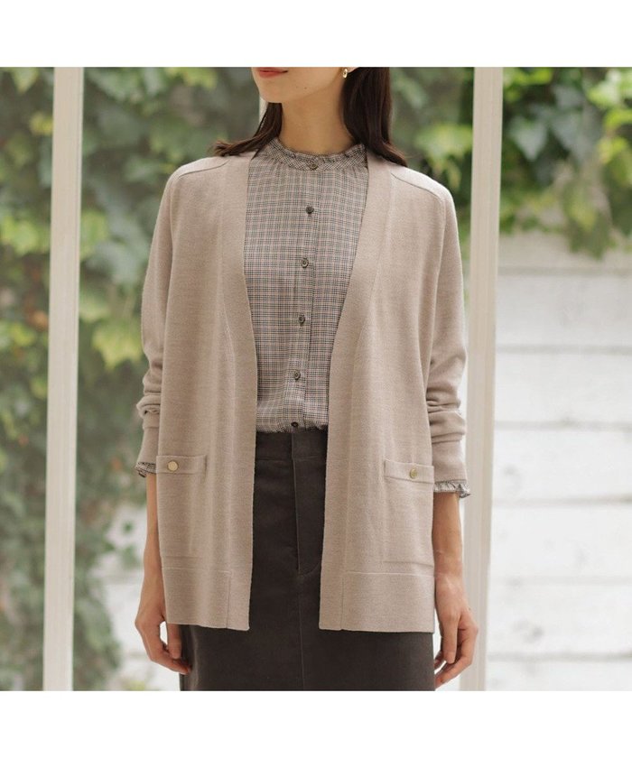 【ジェイ プレス/J.PRESS】の【着丈が選べる・洗える】KNIT BASIC ロングカーディガン インテリア・キッズ・メンズ・レディースファッション・服の通販 founy(ファニー) https://founy.com/ ファッション Fashion レディースファッション Fashion for Women トップス・カットソー Cut & Sew Tops ニット Knit Tops & Sweaters カーディガン・羽織り Layered Style Cardigans 洗える Machine Washable カーディガン Cardigan, Knitwear シンプル Simple, Minimal ポケット Pocket, Pocket Detail レギュラー Regular, Standard Fit ロング Long, Long-Length A/W・秋冬 Autumn/Winter |ID: prp329100004524094 ipo3291000000033676837