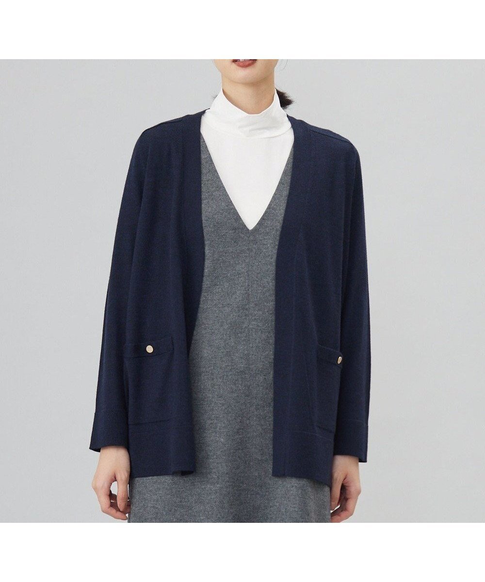 【ジェイ プレス/J.PRESS】の【着丈が選べる・洗える】KNIT BASIC ロングカーディガン インテリア・キッズ・メンズ・レディースファッション・服の通販 founy(ファニー) 　ファッション　Fashion　レディースファッション　Fashion for Women　トップス・カットソー　Cut & Sew Tops　ニット　Knit Tops & Sweaters　カーディガン・羽織り　Layered Style Cardigans　洗える　Machine Washable　カーディガン　Cardigan, Knitwear　シンプル　Simple, Minimal　ポケット　Pocket, Pocket Detail　レギュラー　Regular, Standard Fit　ロング　Long, Long-Length　A/W・秋冬　Autumn/Winter　トップネイビー系|ID: prp329100004524094 ipo3291000000033676839