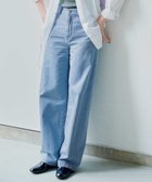 【23区/NIJYUSANKU】の【GLOW5月号掲載/洗える】ライトダンガリー ワイドパンツ ライトインディゴ|ID: prp329100004524096 ipo3291000000035387482