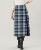 【ジェイ プレス/J.PRESS】の【洗える】テトロンレーヨン/ウール milledタータン スカート ブルーチェック系|ID: prp329100004524098 ipo3291000000032001913