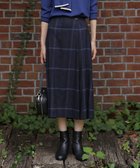 【ジェイ プレス/J.PRESS】の【洗える】テトロンレーヨン/ウール milledタータン スカート ネイビーチェック系|ID: prp329100004524098 ipo3291000000032001915