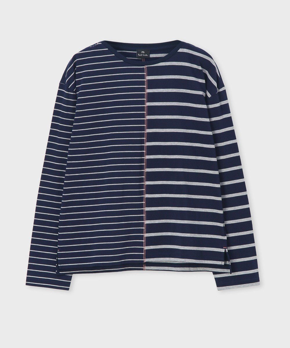 【ポール スミス/Paul Smith】のリラックス ボーダー 長袖Tシャツ インテリア・キッズ・メンズ・レディースファッション・服の通販 founy(ファニー) 　ファッション　Fashion　レディースファッション　WOMEN　トップス・カットソー　Tops/Tshirt　シャツ/ブラウス　Shirts/Blouses　ロング / Tシャツ　T-Shirts　カットソー　Cut and Sewn　おすすめ　Recommend　インナー　Inner　カットソー　Cut And Sew　ジャケット　Jacket　スタイリッシュ　Stylish　ボーダー　Border　リラックス　Relax　夏　Summer　S/S・春夏　Ss・Spring/Summer　A/W・秋冬　Aw・Autumn/Winter・Fw・Fall-Winter　長袖　Long Sleeve　ネイビー|ID: prp329100004524099 ipo3291000000032001918