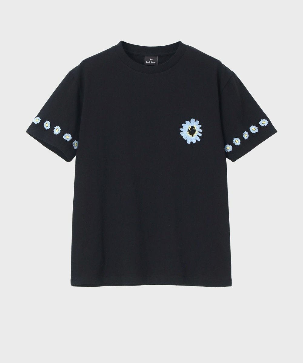 【ポール スミス/Paul Smith】のChamomile 半袖Tシャツ インテリア・キッズ・メンズ・レディースファッション・服の通販 founy(ファニー) 　ファッション　Fashion　レディースファッション　WOMEN　トップス・カットソー　Tops/Tshirt　シャツ/ブラウス　Shirts/Blouses　ロング / Tシャツ　T-Shirts　カットソー　Cut and Sewn　カットソー　Cut And Sew　フェミニン　Feminine　ベーシック　Basic　ワンポイント　One Point　ワーク　Work　エレガント 上品　Elegant　半袖　Short Sleeve　夏　Summer　S/S・春夏　Ss・Spring/Summer　A/W・秋冬　Aw・Autumn/Winter・Fw・Fall-Winter　ブラック|ID: prp329100004524100 ipo3291000000032001922