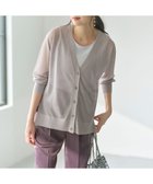 【エニィ スィス/any SiS】の【洗える】シアーVネック カーディガン 人気、トレンドファッション・服の通販 founy(ファニー) ファッション Fashion レディースファッション Fashion for Women トップス・カットソー Cut & Sew Tops カーディガン・羽織り Layered Style Cardigans Vネックトップス V-Neck Tops / V-Cut Neckline Shirts おすすめ Recommended / Our Picks カーディガン Cardigan, Knitwear シアー Sheer, See-Through シンプル Simple, Minimal トレンド Trend, Trending Now エレガント 上品 Elegant 洗える Machine Washable A/W・秋冬 Autumn/Winter thumbnail ライトグレー|ID: prp329100004524101 ipo3291000000033689891