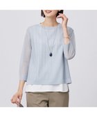 【ジェイ プレス/J.PRESS】の【WEB限定カラーあり・洗える】Vis/Peスパーク シアー ニット サックス系|ID: prp329100004524106 ipo3291000000032143915