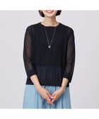 【ジェイ プレス/J.PRESS】の【WEB限定カラーあり・洗える】Vis/Peスパーク シアー ニット ネイビー系|ID: prp329100004524106 ipo3291000000032663713