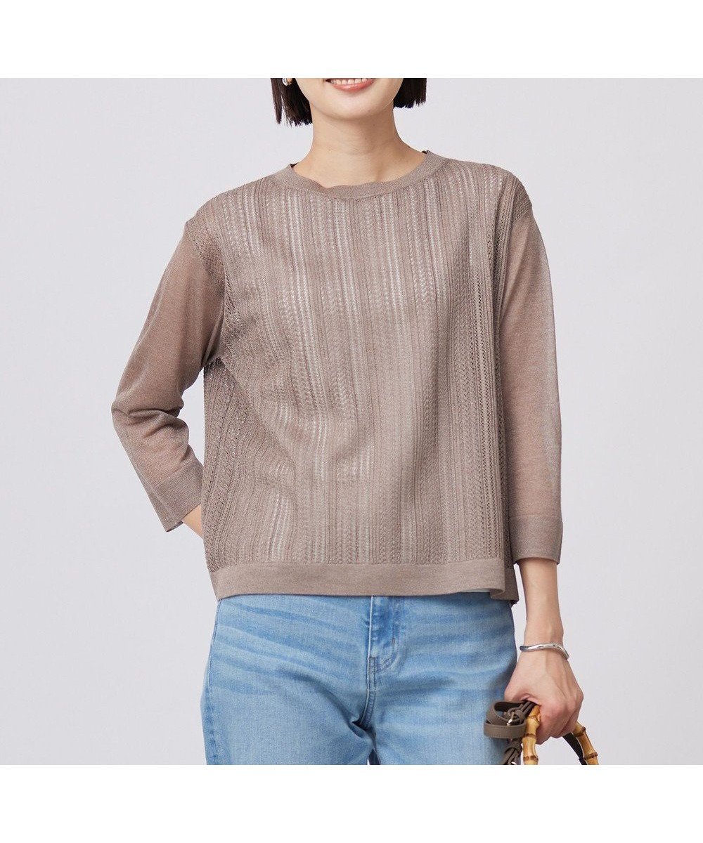 【ジェイ プレス/J.PRESS】の【WEB限定カラーあり・洗える】Vis/Peスパーク シアー ニット 人気、トレンドファッション・服の通販 founy(ファニー) ファッション Fashion レディースファッション Fashion for Women トップス・カットソー Cut & Sew Tops ニット Knit Tops & Sweaters インナー Innerwear シアー Sheer, See-Through ジャケット Jacket, Outerwear セーター Sweater, Knitwear ドレープ Drape, Draping Fabric ボトム Bottoms, Lower Wear レーシー Lacy, Lace-Like 夏 Summer 春 Spring S/S・春夏 SS, Spring/Summer, Warm Season 洗える Machine Washable other-1|ID: prp329100004524106 ipo3291000000033711603