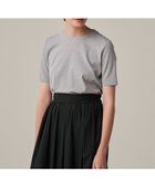【アンクレイヴ/uncrave】のコットンミラノ ショート丈 Tシャツ(uncrave WHITE) ライトグレー|ID: prp329100004524108 ipo3291000000032001967