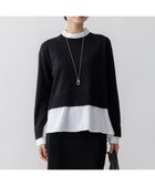 【23区/NIJYUSANKU】の【洗える】シャツ コンビネーション ニット ブラック系|ID: prp329100004524110 ipo3291000000032001975