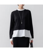 【23区/NIJYUSANKU】の【洗える】シャツ コンビネーション ニット ブラック系|ID: prp329100004524110 ipo3291000000032662823