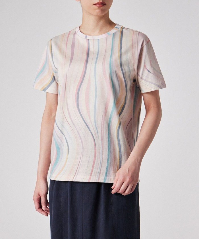 【ポール スミス/Paul Smith】のSwirl オールオーバー 半袖Tシャツ インテリア・キッズ・メンズ・レディースファッション・服の通販 founy(ファニー) https://founy.com/ ファッション Fashion レディースファッション WOMEN トップス・カットソー Tops/Tshirt シャツ/ブラウス Shirts/Blouses ロング / Tシャツ T-Shirts カットソー Cut and Sewn カットソー Cut And Sew デニム Denim フェミニン Feminine 半袖 Short Sleeve 夏 Summer S/S・春夏 Ss・Spring/Summer A/W・秋冬 Aw・Autumn/Winter・Fw・Fall-Winter |ID: prp329100004524112 ipo3291000000032001982