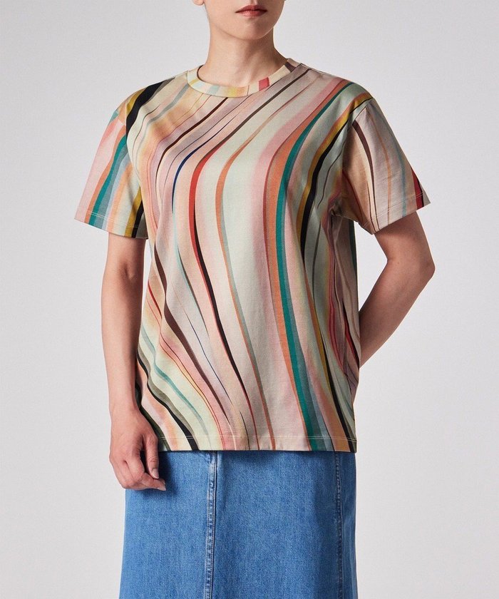 【ポール スミス/Paul Smith】のSwirl オールオーバー 半袖Tシャツ インテリア・キッズ・メンズ・レディースファッション・服の通販 founy(ファニー) https://founy.com/ ファッション Fashion レディースファッション Fashion for Women トップス・カットソー Cut & Sew Tops シャツ・ブラウス・オフィスカジュアル Elegant Blouses & Button-Ups ロングTシャツ・Tシャツ Longline T-Shirts & Tees カットソー・ベーシックTシャツ Cut-and-Sewn Tops / Stretch Tees & Basics カットソー Cut and Sewn Top デニム Denim, Jeans Material フェミニン Feminine, Girly ワーク Workwear, Utility Style 半袖 Short Sleeve, Half Sleeve 夏 Summer S/S・春夏 SS, Spring/Summer, Warm Season A/W・秋冬 Autumn/Winter |ID: prp329100004524112 ipo3291000000033336506