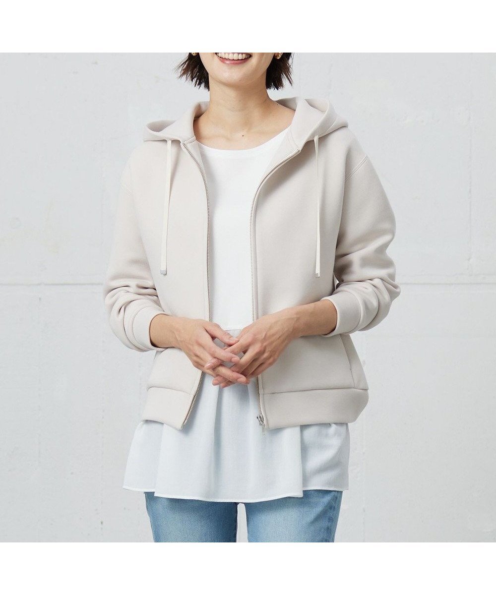 【ジェイ プレス/J.PRESS】のダンボールジャージー パーカー インテリア・キッズ・メンズ・レディースファッション・服の通販 founy(ファニー) 　ファッション　Fashion　レディースファッション　WOMEN　トップス・カットソー　Tops/Tshirt　パーカ　Sweats　ジャージー　Jersey　パーカー　Hoodie　ポケット　Pocket　メタル　Metal　夏　Summer　春　Spring　S/S・春夏　Ss・Spring/Summer　ライトベージュ系|ID: prp329100004524116 ipo3291000000032001996