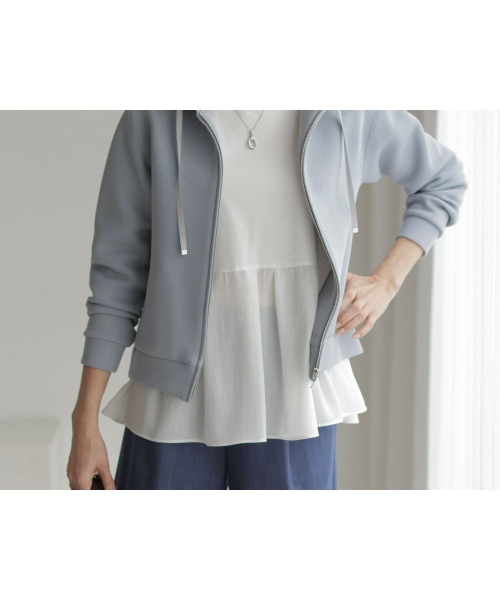 【ジェイ プレス/J.PRESS】のダンボールジャージー パーカー インテリア・キッズ・メンズ・レディースファッション・服の通販 founy(ファニー) ファッション Fashion レディースファッション Fashion for Women トップス・カットソー Cut & Sew Tops レディースパーカー・カジュアルフーディー Casual Hoodies & Sweatshirts パーカー Hoodie, Parka ポケット Pocket, Pocket Detail メタル Metal, Metal Parts 夏 Summer 春 Spring S/S・春夏 SS, Spring/Summer, Warm Season ブルーグレー系|ID: prp329100004524116 ipo3291000000034817154