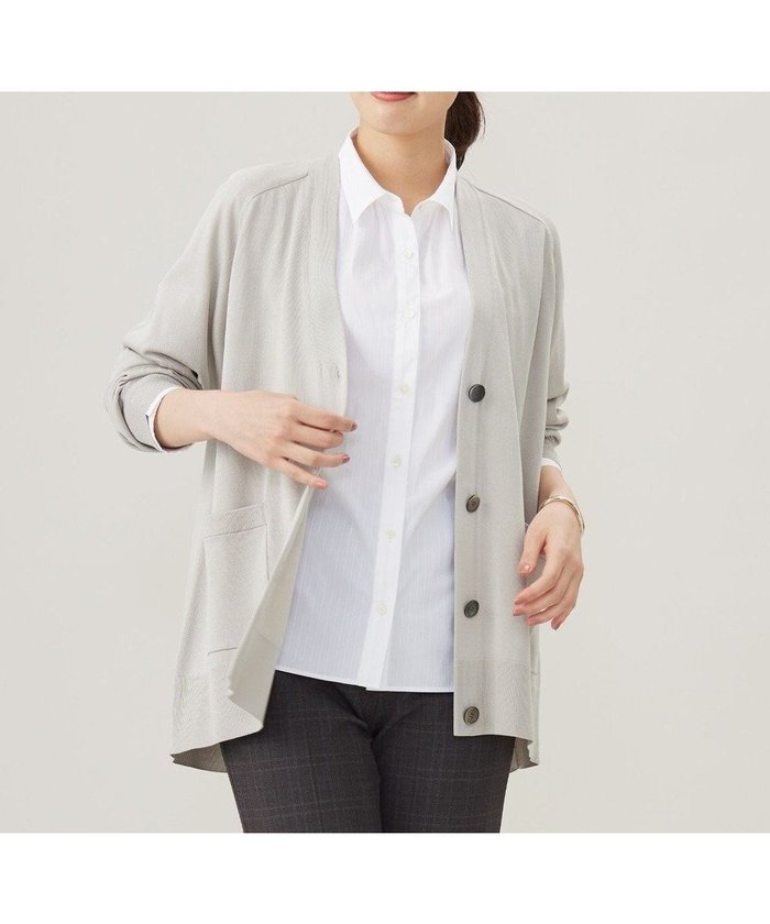 【ジェイ プレス/J.PRESS】の【洗える】SILKY RAYON STRETCH Vネック カーディガン インテリア・キッズ・メンズ・レディースファッション・服の通販 founy(ファニー) https://founy.com/ ファッション Fashion レディースファッション Fashion for Women トップス・カットソー Cut & Sew Tops カーディガン・羽織り Layered Style Cardigans Vネックトップス V-Neck Tops / V-Cut Neckline Shirts インナー Innerwear 洗える Machine Washable 秋 Autumn カットソー Cut and Sewn Top カーディガン Cardigan, Knitwear シルク Silk, 100% Silk シンプル Simple, Minimal ベーシック Basic, Essential A/W・秋冬 Autumn/Winter エレガント 上品 Elegant |ID: prp329100004524126 ipo3291000000034442678