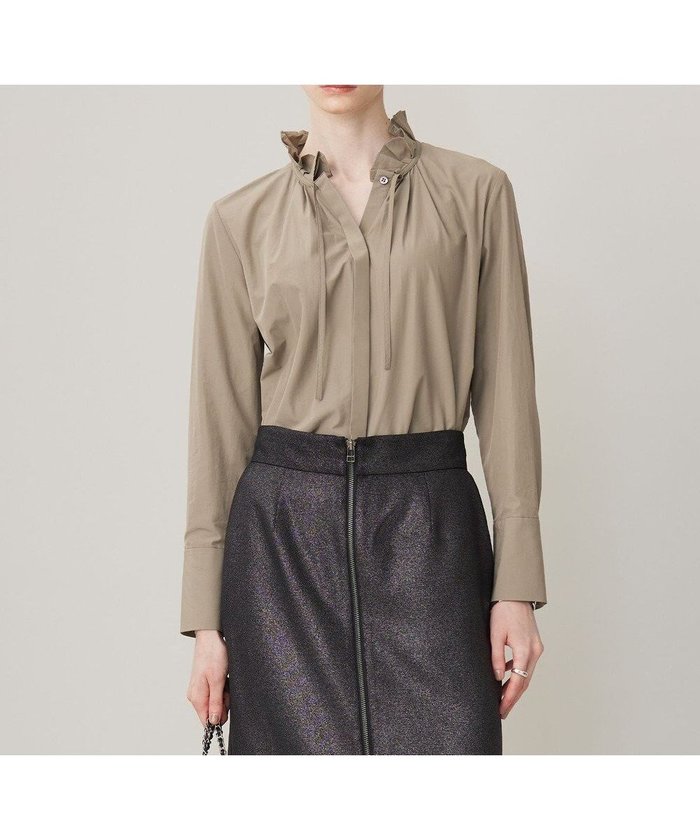 【アイシービー/iCB】の【洗える】コットンナイロンタイプライター デザインカラーブラウス インテリア・キッズ・メンズ・レディースファッション・服の通販 founy(ファニー) https://founy.com/ ファッション Fashion レディースファッション Fashion for Women トップス・カットソー Cut & Sew Tops シャツ・ブラウス・オフィスカジュアル Elegant Blouses & Button-Ups 2024年 2024 2024-2025秋冬・A/W Autumn/Winter 2024–25 AW24–25 インナー Innerwear カフス Cuff Design コンパクト Compact, Small Size ジャケット Jacket, Outerwear タイプライター Typewriter Fabric, Crisp Cotton 洗える Machine Washable A/W・秋冬 Autumn/Winter |ID: prp329100004524127 ipo3291000000034595134