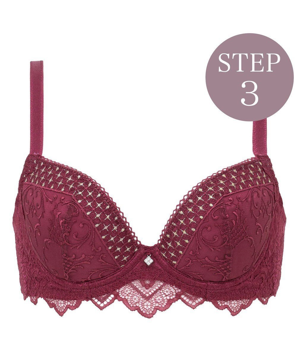 【ブラデリス ニューヨーク/BRADELIS New York】の【BRADELIS New York ブラデリス】ジャクリーンステップ3ブラ24A1 育乳補整 補正 ブラジャー 下着 幅狭ワイヤーでバストを整える インテリア・キッズ・メンズ・レディースファッション・服の通販 founy(ファニー) 　ファッション　Fashion　レディースファッション　WOMEN　下着・ランジェリー　Underwear　アンダーウェア　Underwear　アンダー　Under　クール　Cool　コレクション　Collection　コンパクト　Compact　サテン　Satin　ストレッチ　Stretch　デコルテ　Decolletage　ブラジャー　Bra　ポケット　Pocket　ラッセル　Russell　ラップ　Wrap　レース　Race　ワイヤー　Wire　おすすめ　Recommend　クリスマス X'mas　Christmas Xmas　ホリデーシーズン　Holiday　ワイン|ID: prp329100004524132 ipo3291000000032002072