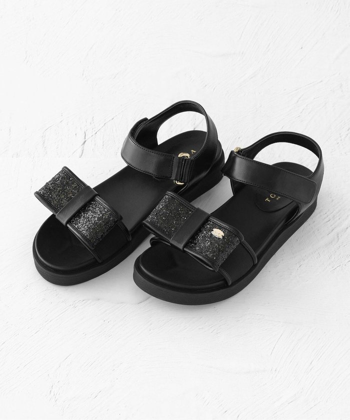 【トッカ/TOCCA】のGLITTER RIBBON FLAT SANDALS サンダル インテリア・キッズ・メンズ・レディースファッション・服の通販 founy(ファニー) https://founy.com/ ファッション Fashion レディースファッション WOMEN 2025年 2025 2025春夏・S/S Ss,Spring/Summer,2025 グリッター Glitter サンダル Sandals スポーツ Sports トレンド Trend フェミニン Feminine モチーフ Motif リボン Ribbon リュクス Luxe 夏 Summer 春 Spring S/S・春夏 Ss・Spring/Summer |ID: prp329100004524133 ipo3291000000032002073