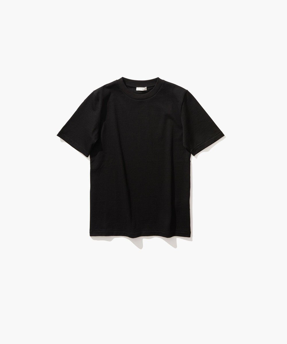 【エイトン/ATON】の12/- AIR SPINNING スタンダードTシャツ インテリア・キッズ・メンズ・レディースファッション・服の通販 founy(ファニー) 　ファッション　Fashion　レディースファッション　WOMEN　トップス・カットソー　Tops/Tshirt　シャツ/ブラウス　Shirts/Blouses　ロング / Tシャツ　T-Shirts　カットソー　Cut and Sewn　インナー　Inner　カットソー　Cut And Sew　スタンダード　Standard　レギュラー　Regular　再入荷　Restock/Back In Stock/Re Arrival　夏　Summer　定番　Standard　S/S・春夏　Ss・Spring/Summer　A/W・秋冬　Aw・Autumn/Winter・Fw・Fall-Winter　BLACK|ID: prp329100004524135 ipo3291000000032002080