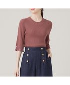 【エニィ スィス/any SiS】の【洗える】シアーディテール ニット スモーキーピンク|ID: prp329100004524136 ipo3291000000032002084