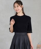 【エニィ スィス/any SiS】の【洗える】シアーディテール ニット ブラック|ID: prp329100004524136 ipo3291000000033713923