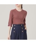 【エニィ スィス/any SiS】の【洗える】シアーディテール ニット スモーキーピンク|ID: prp329100004524136 ipo3291000000033713924