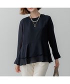 【23区/NIJYUSANKU】の【洗える】テプラマットシフォン ブラウス 人気、トレンドファッション・服の通販 founy(ファニー) ファッション Fashion レディースファッション Fashion for Women トップス・カットソー Cut & Sew Tops シャツ・ブラウス・オフィスカジュアル Elegant Blouses & Button-Ups ロングTシャツ・Tシャツ Longline T-Shirts & Tees カットソー・ベーシックTシャツ Cut-and-Sewn Tops / Stretch Tees & Basics 春 Spring 洗える Machine Washable カットソー Cut and Sewn Top カフス Cuff Design シフォン Chiffon, Lightweight Fabric ジャケット Jacket, Outerwear ツイード Twill, Twill Weave ティアード Tiered, Tiered Style S/S・春夏 SS, Spring/Summer, Warm Season おすすめ Recommended / Our Picks 夏 Summer エレガント 上品 Elegant セレモニー Ceremony 入学式 Entrance Ceremony ビジネス 仕事 通勤 Business / Work / Commuting thumbnail ネイビー系|ID: prp329100004524143 ipo3291000000033583910