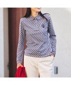 【23区 ゴルフ/NIJYUSANKU GOLF】の【WOMEN】【吸水速乾/UVカット】ハンタードッグ柄シャツ ホワイト系5|ID: prp329100004524153 ipo3291000000032002143