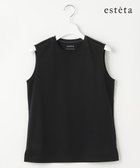 【23区/NIJYUSANKU】の【エステータ】スーピマコットン プレミアムジャージー ノースリーブTシャツ ブラック系|ID: prp329100004524159 ipo3291000000032002165