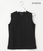 【23区/NIJYUSANKU】の【エステータ】スーピマコットン プレミアムジャージー ノースリーブTシャツ ブラック系|ID: prp329100004524159 ipo3291000000033211955
