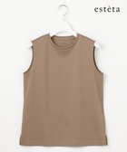 【23区/NIJYUSANKU】の【エステータ】スーピマコットン プレミアムジャージー ノースリーブTシャツ ブラウン系|ID: prp329100004524159 ipo3291000000033211959