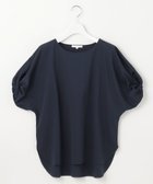 【自由区/JIYU-KU】の【接触冷感・UVカット・吸水速乾・抗菌防臭・洗える】ハイツイストポンチスリーブディティール カットソー ネイビー|ID: prp329100004524163 ipo3291000000032002182