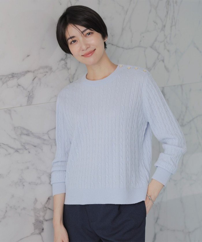 【ジェイ プレス/J.PRESS】の【洗える】WOOL BLEND AIR クルーネック ニット インテリア・キッズ・メンズ・レディースファッション・服の通販 founy(ファニー) https://founy.com/ ファッション Fashion レディースファッション WOMEN トップス・カットソー Tops/Tshirt ニット Knit Tops インナー Inner ジャケット Jacket ストレッチ Stretch セーター Sweater 再入荷 Restock/Back In Stock/Re Arrival 洗える Washable 秋 Autumn/Fall A/W・秋冬 Aw・Autumn/Winter・Fw・Fall-Winter 軽量 Lightweight |ID: prp329100004524194 ipo3291000000032002296