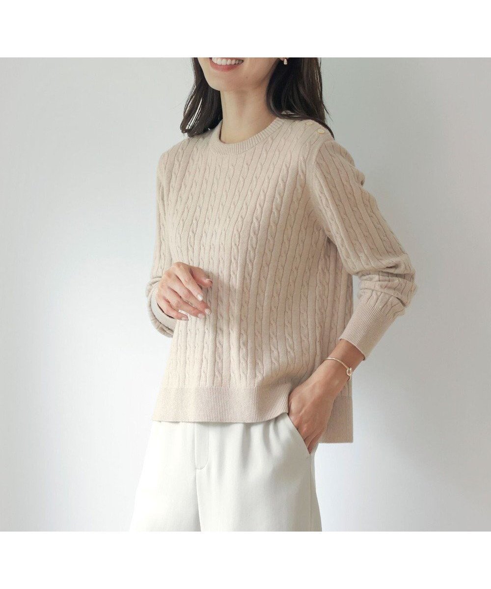 【ジェイ プレス/J.PRESS】の【洗える】WOOL BLEND AIR クルーネック ニット インテリア・キッズ・メンズ・レディースファッション・服の通販 founy(ファニー) 　ファッション　Fashion　レディースファッション　WOMEN　トップス・カットソー　Tops/Tshirt　ニット　Knit Tops　インナー　Inner　ジャケット　Jacket　ストレッチ　Stretch　セーター　Sweater　再入荷　Restock/Back In Stock/Re Arrival　洗える　Washable　秋　Autumn/Fall　A/W・秋冬　Aw・Autumn/Winter・Fw・Fall-Winter　軽量　Lightweight　ベージュ系|ID: prp329100004524194 ipo3291000000032002302
