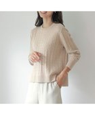 【ジェイ プレス/J.PRESS】の【洗える】WOOL BLEND AIR クルーネック ニット ベージュ系|ID: prp329100004524194 ipo3291000000033643461