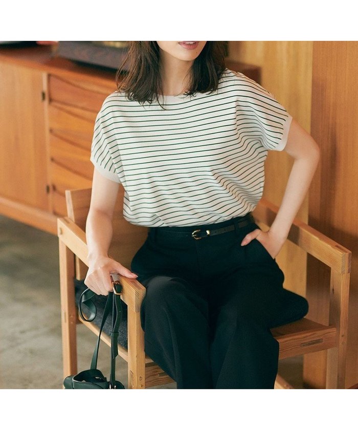 【23区/NIJYUSANKU】の【洗える/好評につき新色追加】レーヨンポリエステルストレッチ プルオーバー ニット インテリア・キッズ・メンズ・レディースファッション・服の通販 founy(ファニー) https://founy.com/ ファッション Fashion レディースファッション WOMEN トップス・カットソー Tops/Tshirt ニット Knit Tops プルオーバー Pullover イエロー Yellow オレンジ Orange 春 Spring 洗える Washable カーディガン Cardigan ジャケット Jacket ストレッチ Stretch セーター Sweater 人気 Popularity フレア Flare ベーシック Basic ボーダー Border 半袖 Short Sleeve 無地 Plain Color リラックス Relax S/S・春夏 Ss・Spring/Summer おすすめ Recommend 夏 Summer 2023春夏・S/S Ss,Spring/Summer,2023 2023年 2023 ビジネス 仕事 通勤 Business |ID: prp329100004524205 ipo3291000000032002347