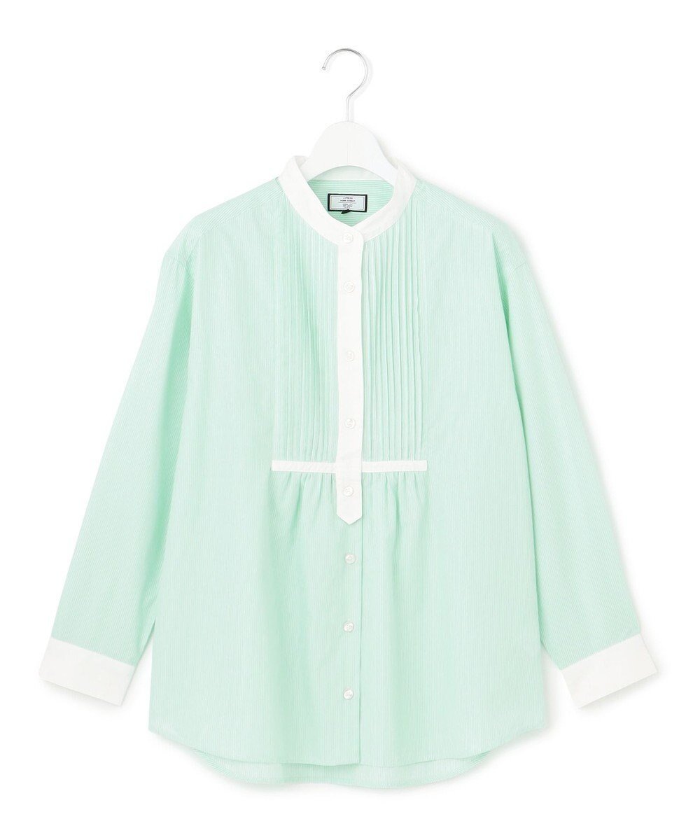 【ジェイプレスヨークストリート/J.PRESS YORK STREET】の【WOMEN】コットンタイプライター ブラウス インテリア・キッズ・メンズ・レディースファッション・服の通販 founy(ファニー) 　ファッション　Fashion　レディースファッション　WOMEN　トップス・カットソー　Tops/Tshirt　シャツ/ブラウス　Shirts/Blouses　春　Spring　タイプライター　Typewriter　タンブラー　Tumbler　チュニック　Tunic　ドレープ　Drape　バランス　Balance　S/S・春夏　Ss・Spring/Summer　夏　Summer　グリーン系1|ID: prp329100004524253 ipo3291000000032002473