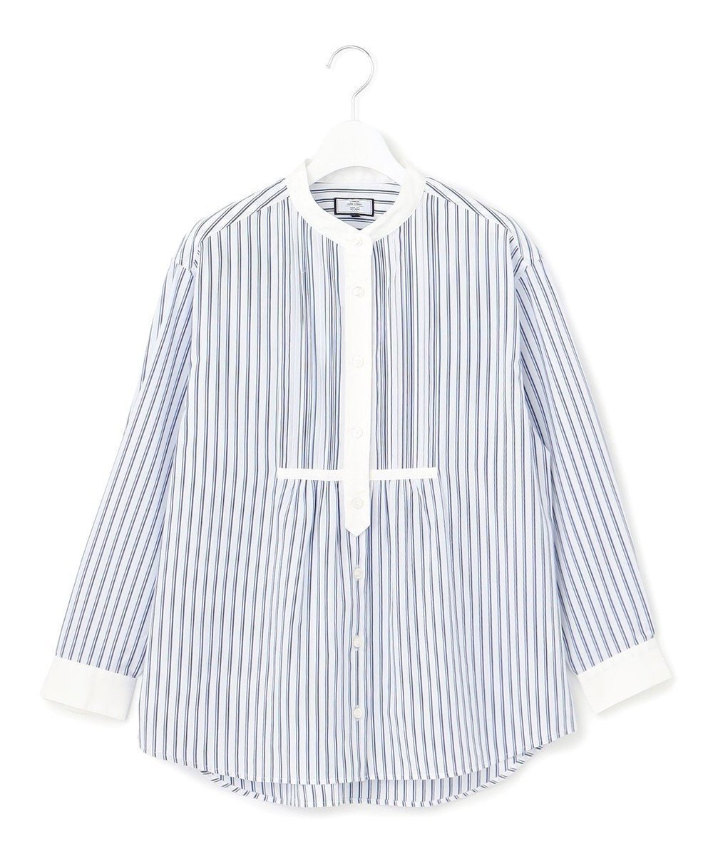 【ジェイプレスヨークストリート/J.PRESS YORK STREET】の【WOMEN】コットンタイプライター ブラウス インテリア・キッズ・メンズ・レディースファッション・服の通販 founy(ファニー) 　ファッション　Fashion　レディースファッション　WOMEN　トップス・カットソー　Tops/Tshirt　シャツ/ブラウス　Shirts/Blouses　春　Spring　タイプライター　Typewriter　タンブラー　Tumbler　チュニック　Tunic　ドレープ　Drape　バランス　Balance　S/S・春夏　Ss・Spring/Summer　夏　Summer　ブルー系2|ID: prp329100004524253 ipo3291000000032002476