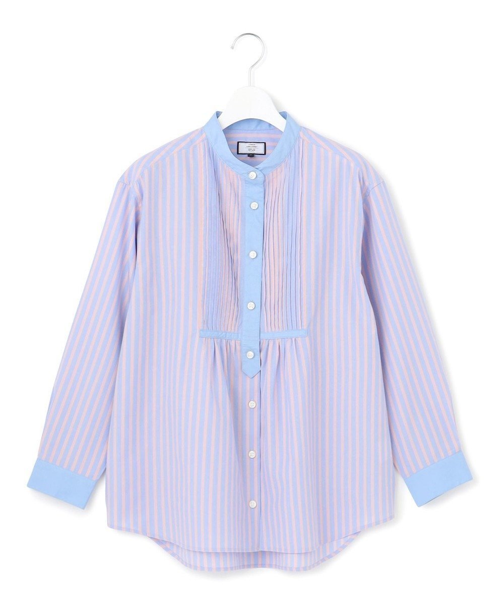 【ジェイプレスヨークストリート/J.PRESS YORK STREET】の【WOMEN】コットンタイプライター ブラウス インテリア・キッズ・メンズ・レディースファッション・服の通販 founy(ファニー) 　ファッション　Fashion　レディースファッション　WOMEN　トップス・カットソー　Tops/Tshirt　シャツ/ブラウス　Shirts/Blouses　春　Spring　タイプライター　Typewriter　タンブラー　Tumbler　チュニック　Tunic　ドレープ　Drape　バランス　Balance　S/S・春夏　Ss・Spring/Summer　夏　Summer　サックスブルー系2|ID: prp329100004524253 ipo3291000000032002478