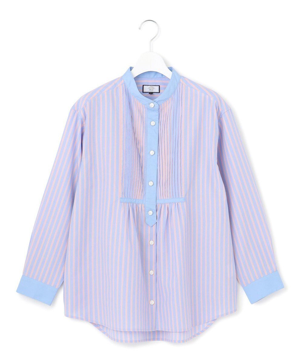 【ジェイプレスヨークストリート/J.PRESS YORK STREET】の【WOMEN】コットンタイプライター ブラウス インテリア・キッズ・メンズ・レディースファッション・服の通販 founy(ファニー) 　ファッション　Fashion　レディースファッション　Ladies' Fashion Online　トップス・カットソー　Tops/Tshirt　シャツ/ブラウス　Shirts/Blouses　春　Spring　タイプライター　Typewriter　タンブラー　Tumbler　チュニック　Tunic　ドレープ　Drape　バランス　Balance　S/S・春夏　Ss・Spring/Summer　夏　Summer　サックスブルー系2|ID: prp329100004524253 ipo3291000000032662876