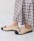 【ブリジット バーキン/Bridget Birkin】の【Bridget Birkin Walk】グログランリボン切替ウォーキングパンプス ベージュコンビ|ID: prp329100004524265 ipo3291000000032002515