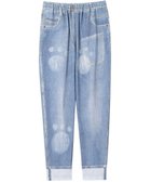 【ツモリチサト スリープ/tsumori chisato SLEEP】のツモリチサト ボトムス ロングパンツ ルームウェア 綿100%(本体) ミニ裏毛素材 デニム風プリント サルエルパンツ tsumori chisato SLEEP UOX558 /ワコール ブルー|ID: prp329100004524278 ipo3291000000032002565
