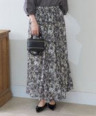 【自由区/JIYU-KU】の【ウエストゴム・洗える】オルタンシアフルールプリント スカート モノトーン|ID: prp329100004524280 ipo3291000000034192350