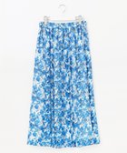 【自由区/JIYU-KU】の【ウエストゴム・洗える】オルタンシアフルールプリント スカート ブルー|ID: prp329100004524280 ipo3291000000034192354