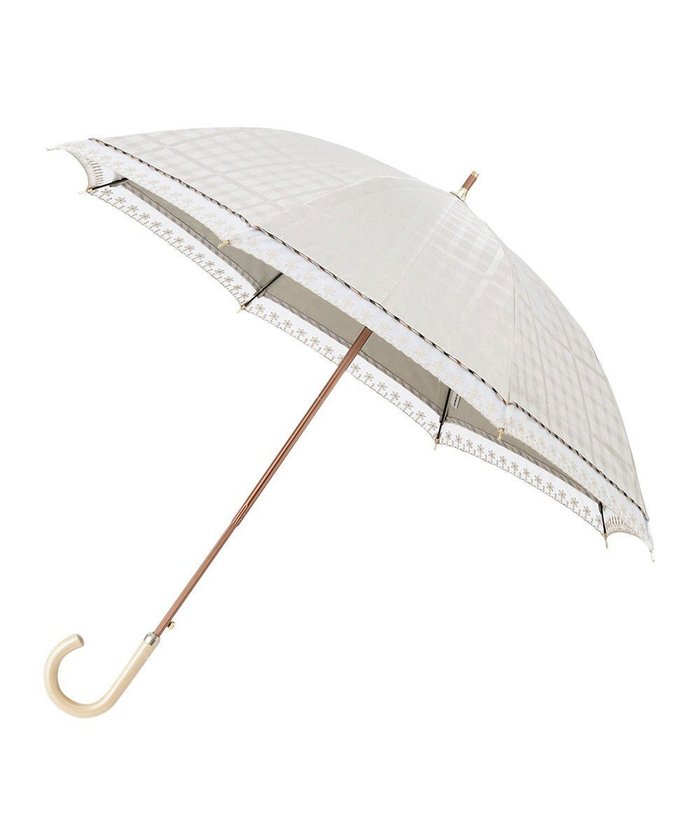【ムーンバット/MOONBAT】のDAKS(ダックス) 晴雨兼用日傘 長傘 ハウスチェックジャカード×オーガンジーレース インテリア・キッズ・メンズ・レディースファッション・服の通販 founy(ファニー) https://founy.com/ ファッション Fashion レディースファッション WOMEN 傘 / レイングッズ Umbrellas/Rainwear オーガンジー Organdy クラシカル Classical レース Race 傘 Umbrella 日傘 Parasol |ID: prp329100004524287 ipo3291000000032002596