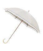 【ムーンバット/MOONBAT】のDAKS(ダックス) 晴雨兼用日傘 長傘 ハウスチェックジャカード×オーガンジーレース ベージュ|ID: prp329100004524287 ipo3291000000032002599